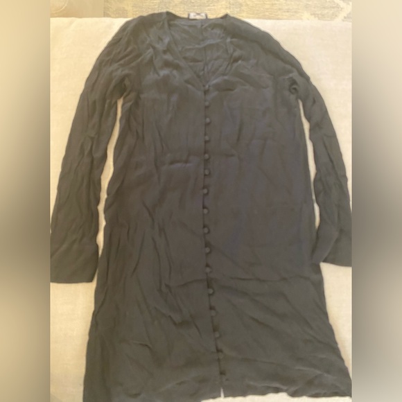 Madewell medium Heather Long-Sleeve Button-Front Dress k7351 - Picture 6 of 7